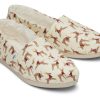 TOMS Alpargatas | Alpargata Glitter Reindeer With Faux Fur|Alpargata Glitter Reindeer With Faux Fur Glittery Natural