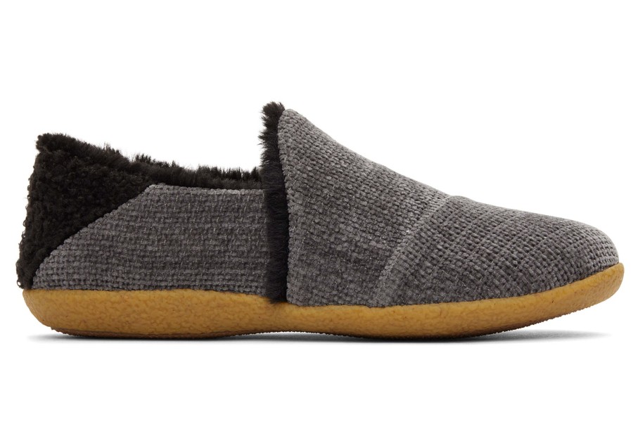 TOMS Slippers | India Forged Iron Faux Fur Slipper Forged Iron Chenille