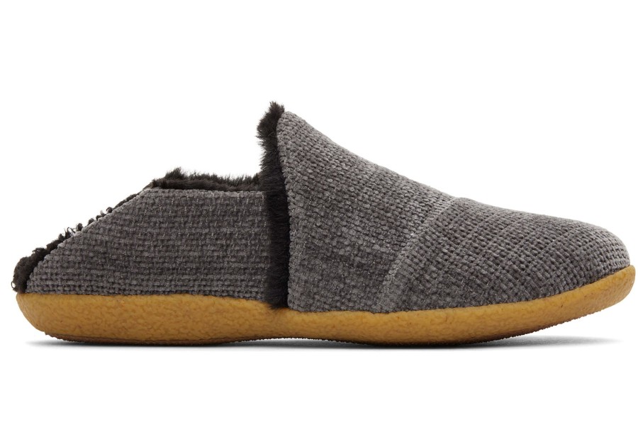 TOMS Slippers | India Forged Iron Faux Fur Slipper Forged Iron Chenille