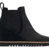 TOMS Dress Casual | Maddie Leather Wedge Boot Black