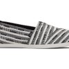 TOMS Slip Ons | Alpargata Black Striped Global Woven Black Multi