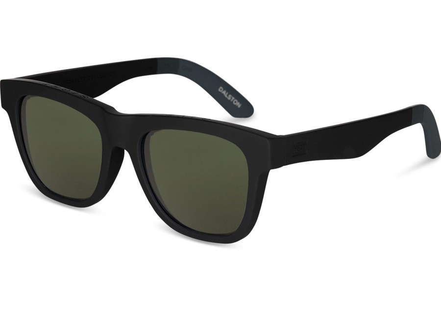 TOMS | Dalston Matte Black Polarized-Glass Bottle Green