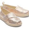 TOMS | Tiny Alpargata Toddler Shoe Gold Foil