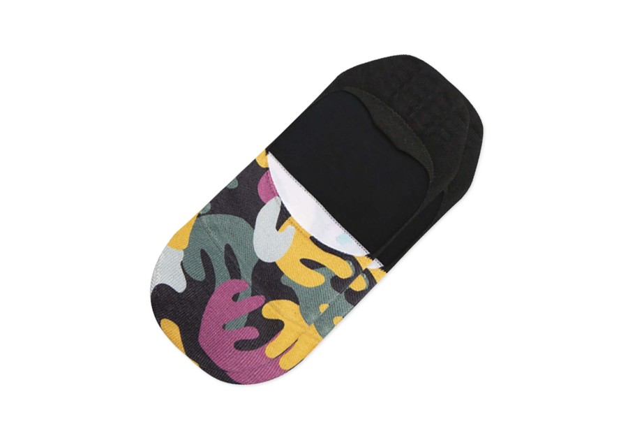 TOMS Socks | Ultimate No Show Socks Abstract Floral Black