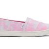 TOMS | Youth Alpargata Multi Tie Dye Twill Pink Tie Dye