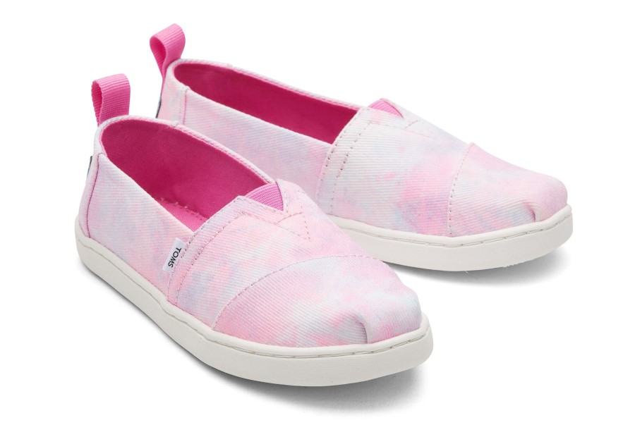 TOMS | Youth Alpargata Multi Tie Dye Twill Pink Tie Dye