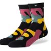 TOMS Socks | Quarter Crew Socks Abstract Floral