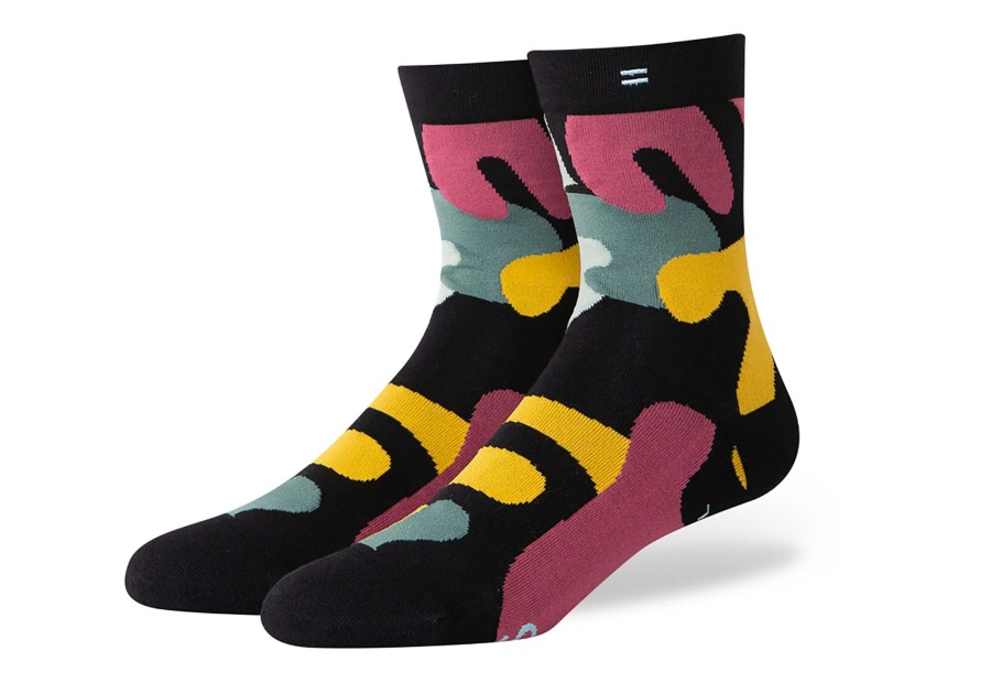 TOMS Socks | Quarter Crew Socks Abstract Floral