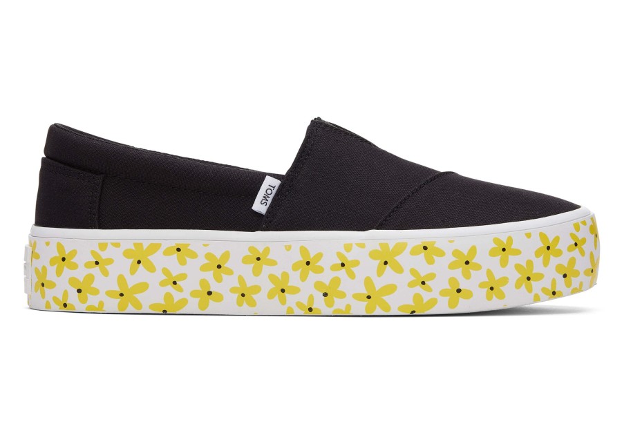 TOMS Sneakers | Fenix Platform Black Daisies