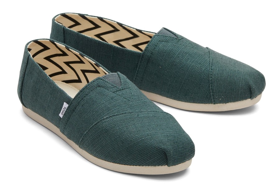 TOMS Alpargatas | Alpargata Green Heritage Canvas Dark Green