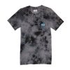 TOMS Tees | Toms Tie-Dye Logo Short Sleeve Crew Tee Grey Black Dye