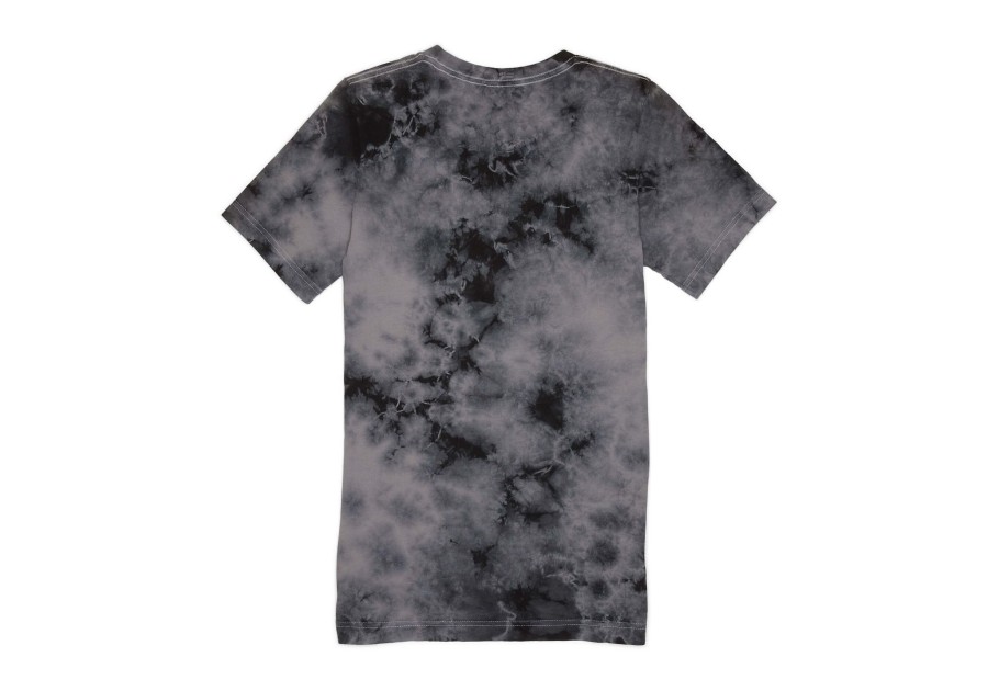 TOMS Tees | Toms Tie-Dye Logo Short Sleeve Crew Tee Grey Black Dye