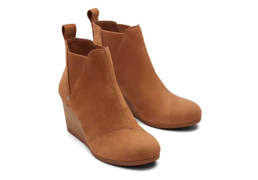 TOMS Boots & Booties | Kelsey Wedge Bootie Tan