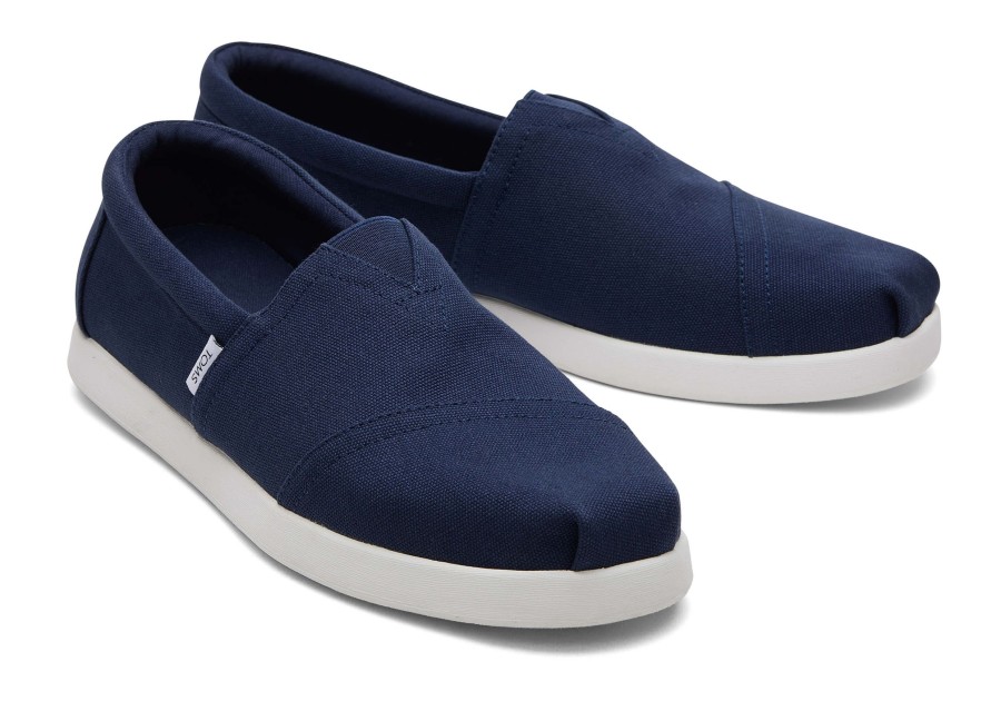 TOMS Slip Ons | Alp Fwd Recycled Cotton Canvas Navy