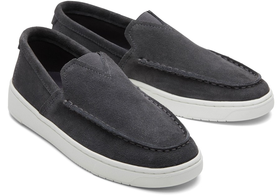 TOMS Dress Casuals | Trvl Lite Grey Suede Loafer Forged Iron