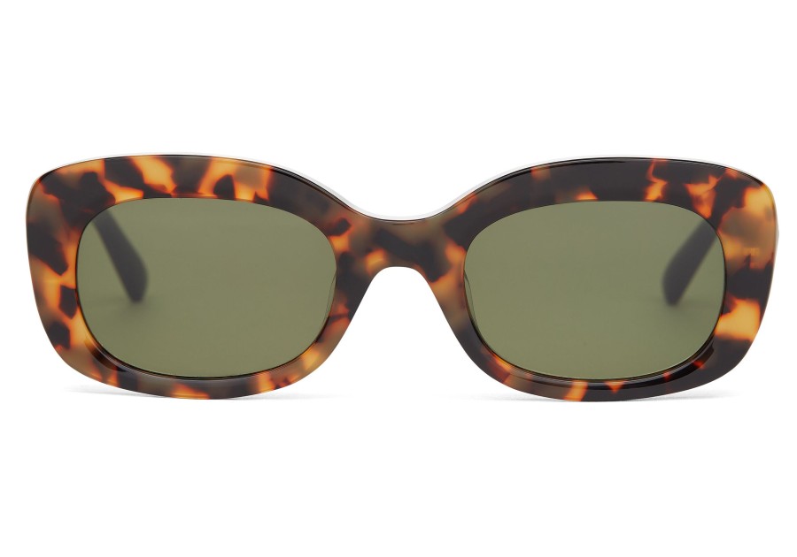 TOMS | Jules Blonde Tortoise-Bottle Green