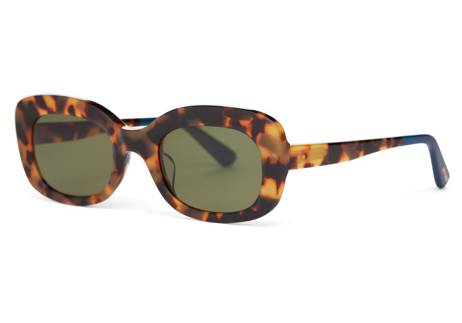 TOMS | Jules Blonde Tortoise-Bottle Green