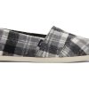 TOMS Alpargatas | Alpargata Grey Plaid With Faux Fur Plaid Grey