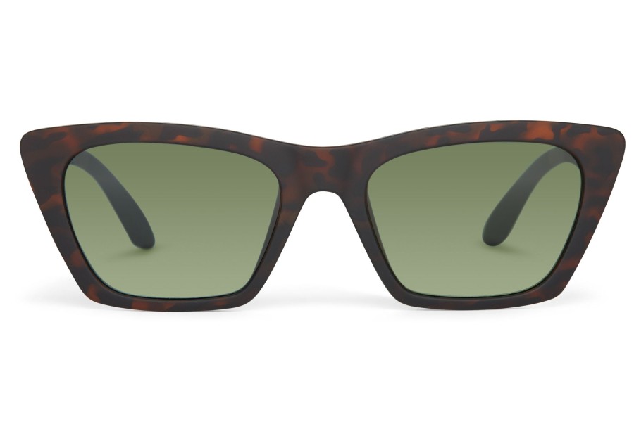 TOMS | Sahara Matte Blonde Tortoise- Bottle Green