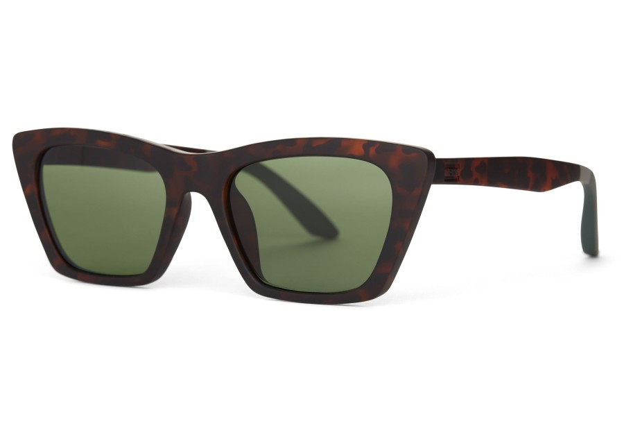 TOMS | Sahara Matte Blonde Tortoise- Bottle Green