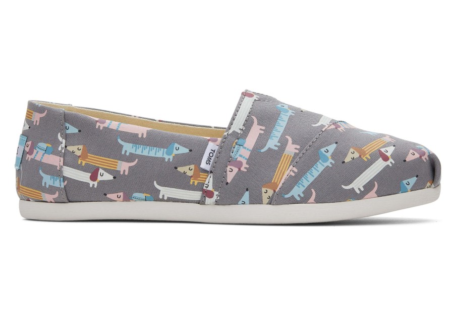 TOMS Alpargatas | Alpargata Back To School Dogs Grey