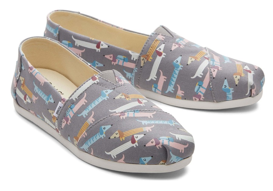 TOMS Alpargatas | Alpargata Back To School Dogs Grey