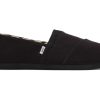 TOMS Slip Ons | Alpargata All Black Recycled Cotton Canvas|Alpargata All Black Recycled Cotton Canvas Black/Black