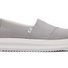 TOMS Slip Ons | Alpargata Grey Midform Espadrille|Alpargata Grey Midform Espadrille Drizzle Grey