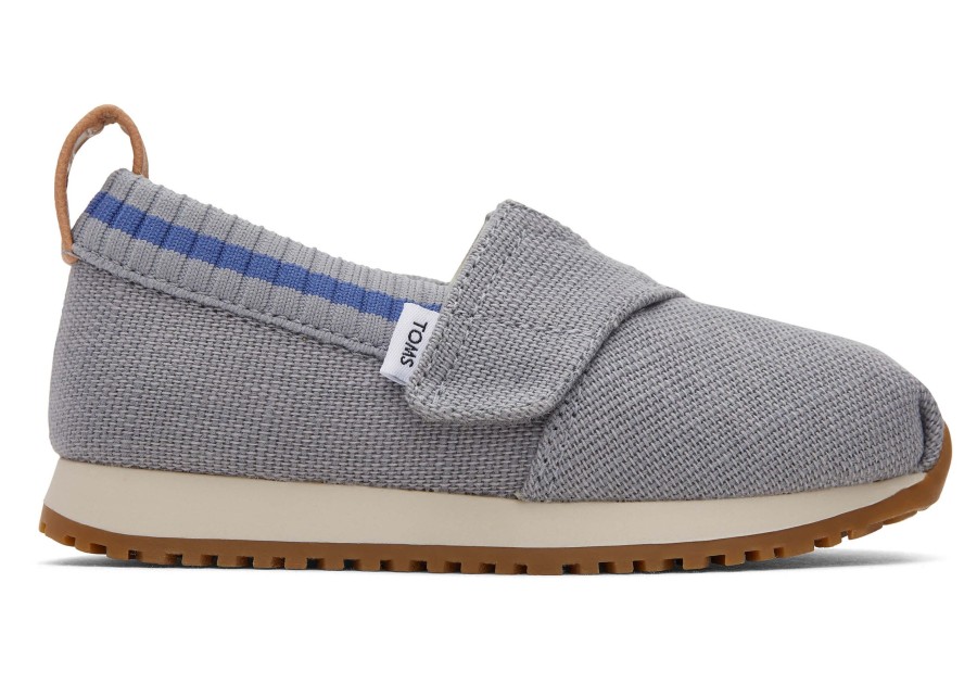 TOMS | Tiny Resident Grey Heritage Canvas Toddler Sneaker Shadow