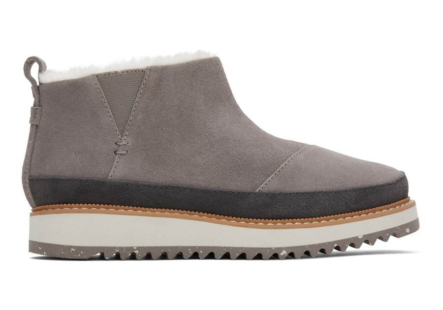 TOMS Boots & Booties | Marlo Grey Water Resistant Faux Fur Boot|Marlo Grey Water Resistant Faux Fur Boot Cement Grey