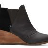 TOMS Boots & Booties | Kelsey Wedge Bootie Black Leather