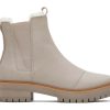 TOMS Boots & Booties | Dakota Pebble Grey Water Resistant Leather Boot Water Resistant Pebble Grey