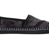 TOMS Slip Ons | Alpargata Plush Foil Leather Wrap Black Plush Foil