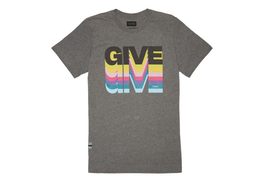 TOMS Tees | Give Short Sleeve Crew Tee Grey