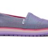 TOMS | Youth Alp Platform Purple Glimmer Kids Shoe Passionflower Glimmer