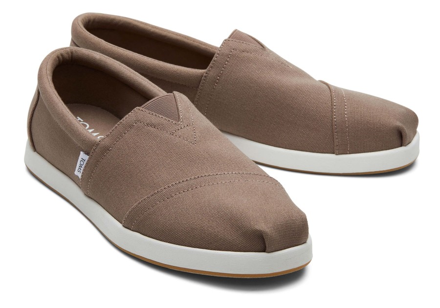 TOMS Slip Ons | Alp Fwd Taupe Recycled Cotton Canvas Taupe Grey