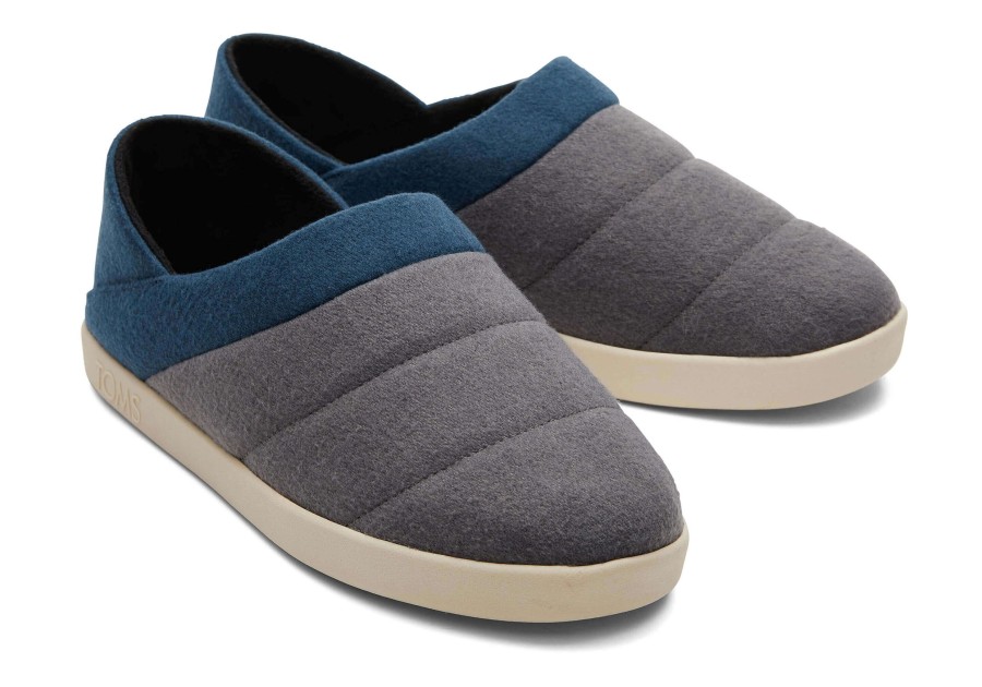 TOMS Slip Ons | Ezra Forged Iron Faux Fleece Convertible Slipper|Ezra Forged Iron Faux Fleece Convertible Slipper Forged Iron Multi