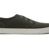 TOMS Sneakers | Carlo Green Heritage Canvas Lace-Up Sneaker Forest Green