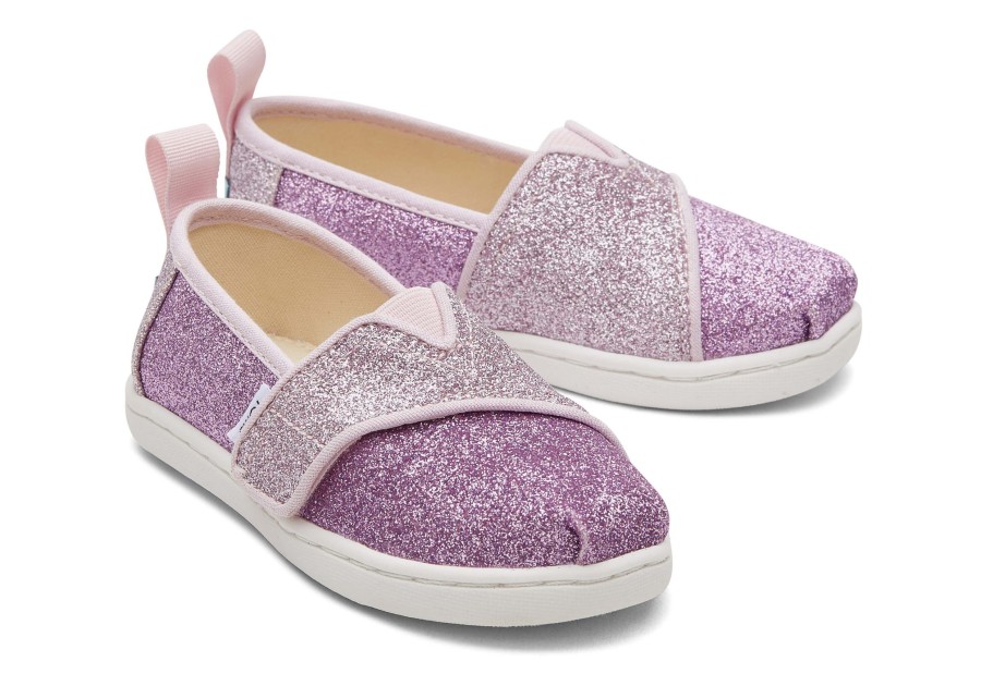 TOMS | Tiny Alpargata Colorblock Iridescent Glimmer Glimmer Lilac