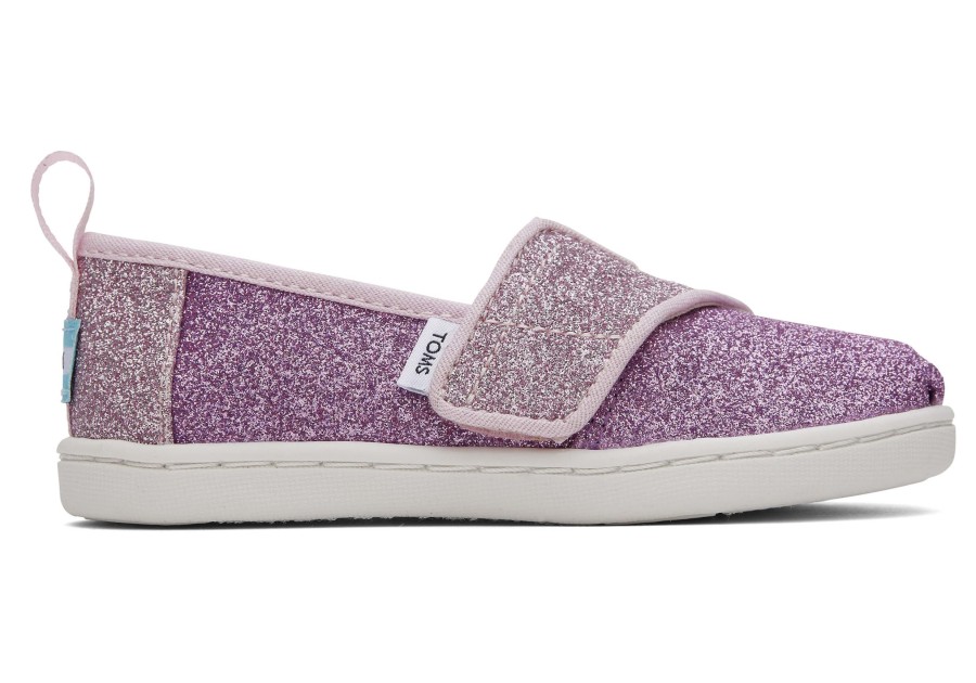 TOMS | Tiny Alpargata Colorblock Iridescent Glimmer Glimmer Lilac