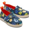 TOMS | Tiny Alpargata Blue Monsters Toddler Shoe Indigo Glow