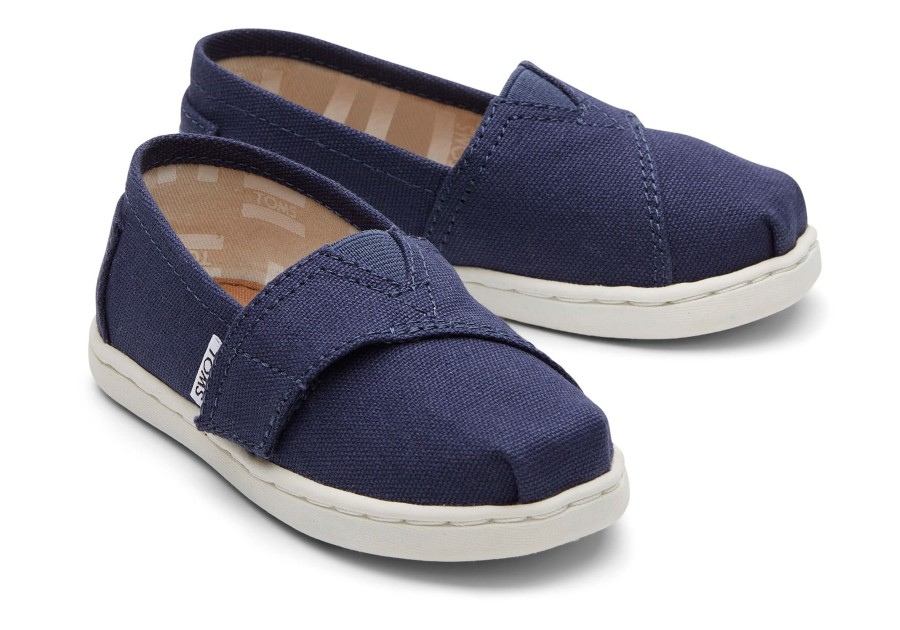 TOMS | Tiny Alpargata Canvas Toddler Shoe Navy