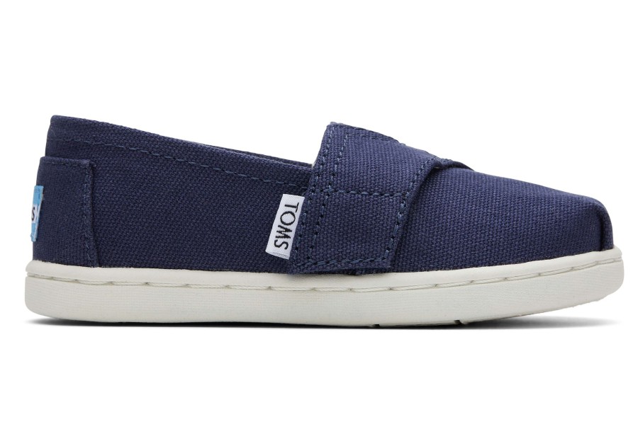 TOMS | Tiny Alpargata Canvas Toddler Shoe Navy