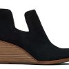 TOMS Dress Casual | Kallie Suede Wedge Boot|Kallie Suede Wedge Boot Black