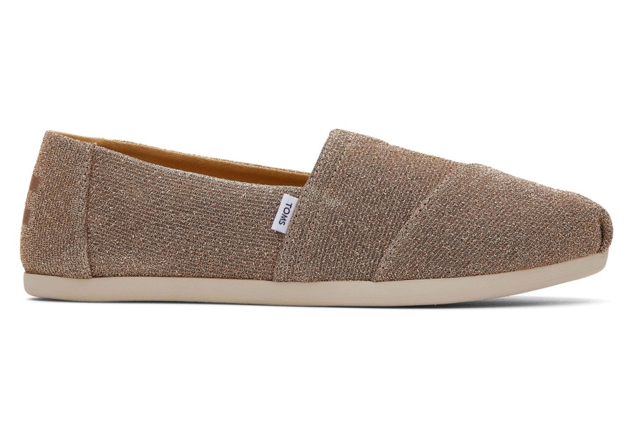 TOMS Alpargatas | Alpargata Gold Sparkle Knit|Alpargata Gold Sparkle Knit Sparkle Gold