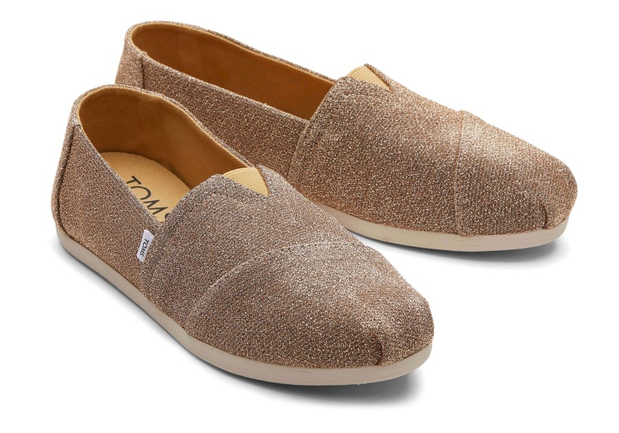 TOMS Alpargatas | Alpargata Gold Sparkle Knit|Alpargata Gold Sparkle Knit Sparkle Gold