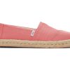 TOMS Espadrilles | Alpargata Rope Espadrille Peach Textured Woven