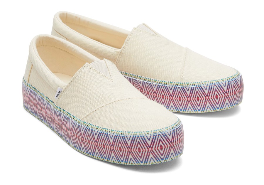 TOMS Sneakers | Fenix Platform Natural Canvas