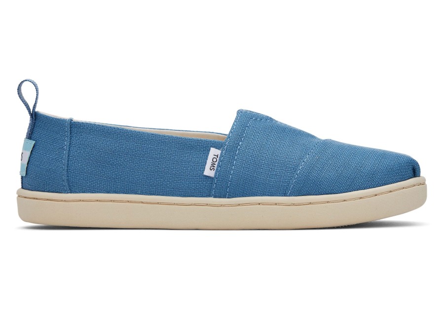 TOMS | Youth Alpargata Woven Ocean Blue