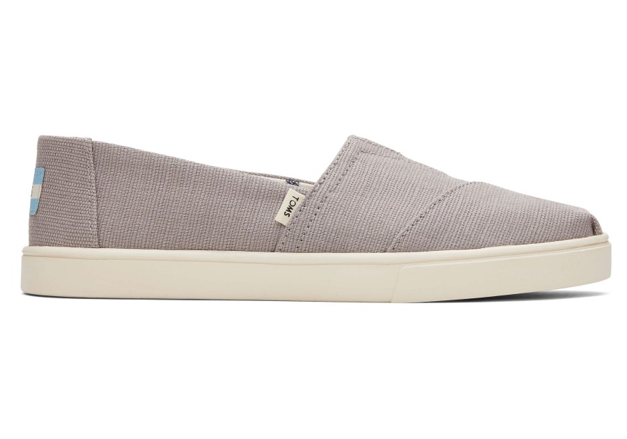 TOMS Sneakers | Alpargata Cupsole Grey Heritage Canvas Slip On Morning Dove